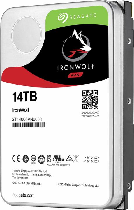 Produktbild Seagate IronWolf (14 TB, 3.5", CMR)
