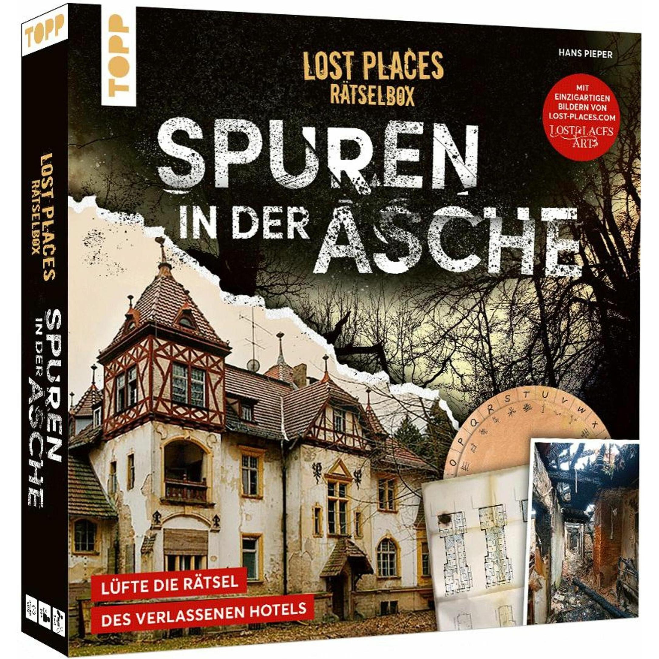 Frech Lost Places Rätselbox – Spuren in der Asche: Ein Krimi-Rätsel für Zuhause. Lüfte die Rätsel des (Tedesco)