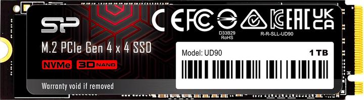Produktbild Silicon Power M.2 2280 PCIe 1TB SSD UD90 Gen4x4 NVMe 4500/1950 MB/s (1000 GB, M.2 2280)