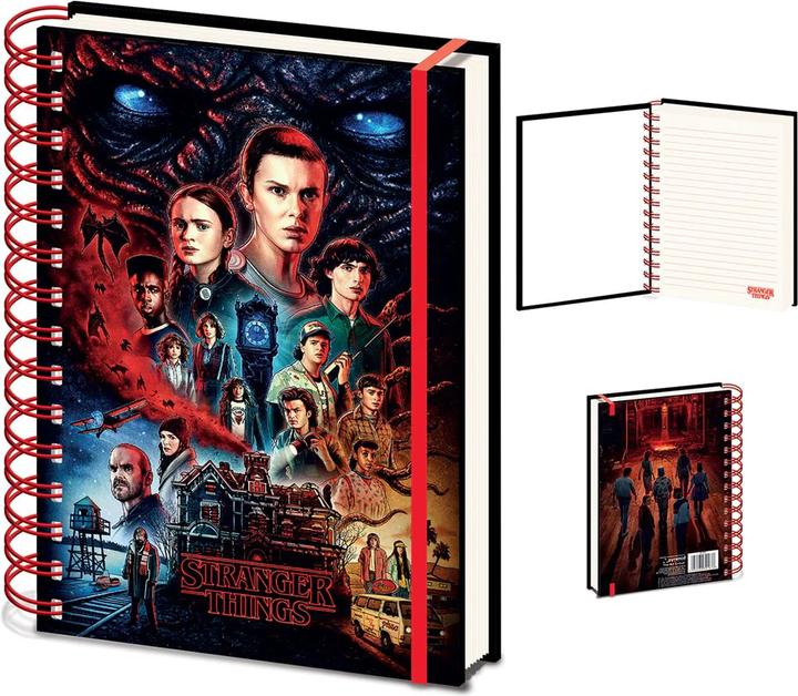 Pyramid Stranger Things 4 cahier à spirale A5 Wiro Red Vecna (21 x 15 cm)