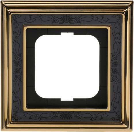 Actual product image Busch-Jaeger Frame 1-fold ms/pol decor anth 1721-833