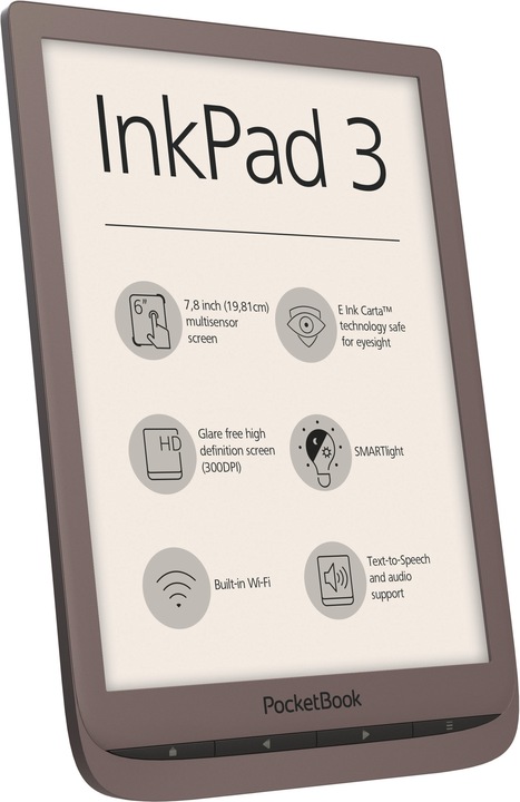 Image du produit PocketBook InkPad 3 (7.80", 8 Go, Brun foncé)