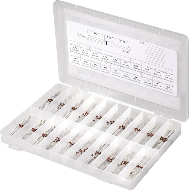 Immagine prodotto Tru Components Assortimento di diodi Zener 179001