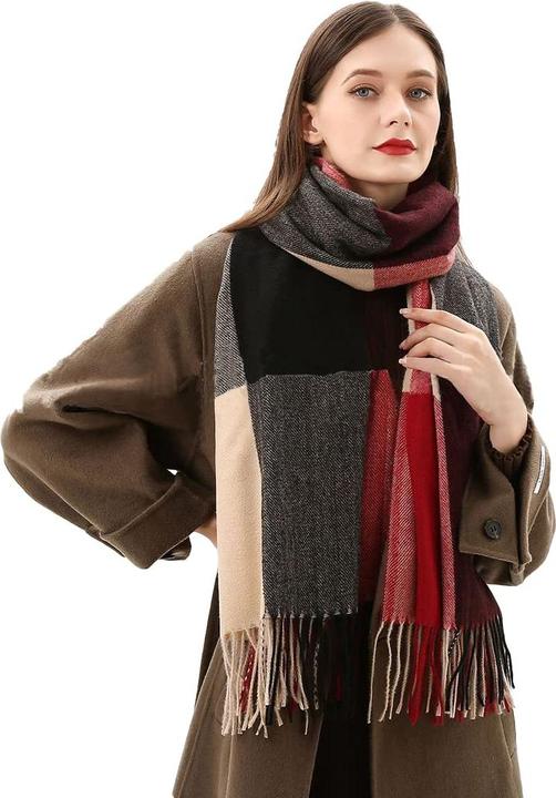 Produktbild Only-Bags.Store Schals Schals Plaid Poncho Soft High Quality Winter gestrickt Schal mit Quasten