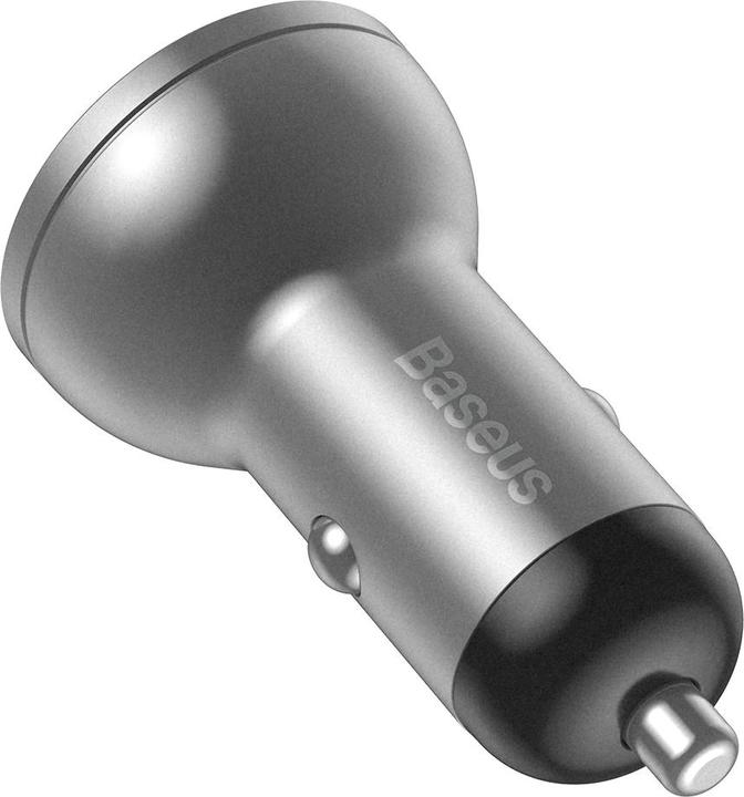 Produktbild Baseus Digital Display Dual USB 4.8A Car Charger 24W Silver