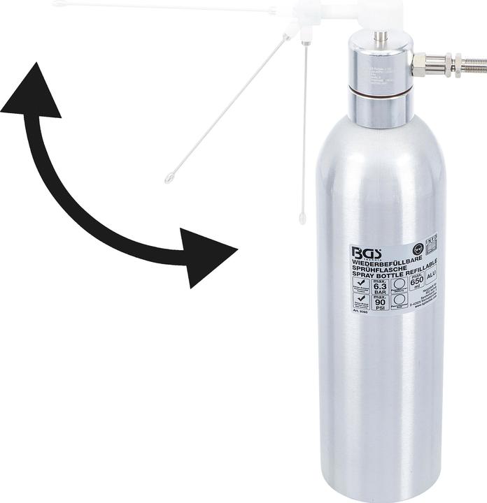 Actual product image BGS Air Spray Bottle Aluminium 650 ml