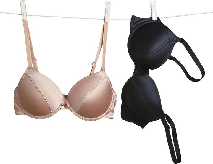 Immagine prodotto Vertbaudet 2er-Pack BHs aus Mikrofaser-Satin (Confezione da 2, 80 D)