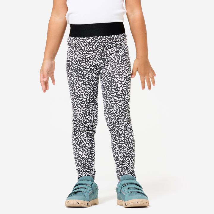 Immagine prodotto Domyos Leggings Sporthose Baumwolle Babys/Kleinkinder - Print schwarz/weiss (122)