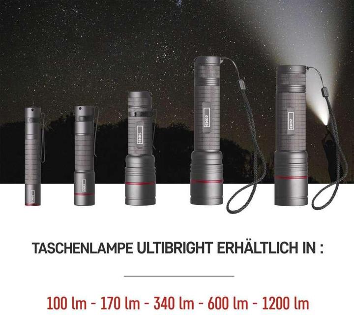 Produktbild Emos CREE LED Metall-Taschenlampe Ultibright 70, 340lm, 3xAAA (12.40 cm, 340 lm)