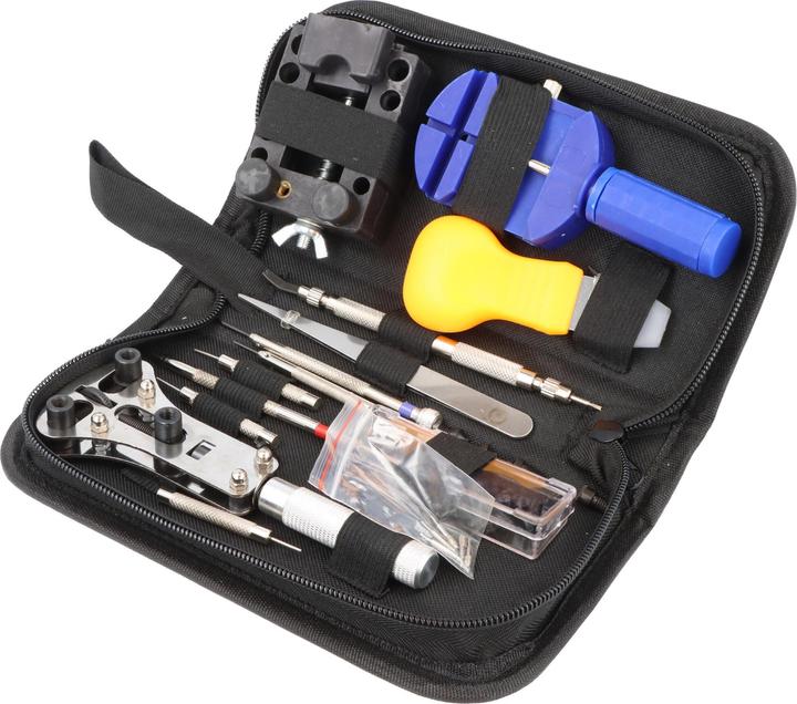 AccuCell Uhrmacher Werkzeugset ca. 30-teilig inklusive Aufbewahrungstasche