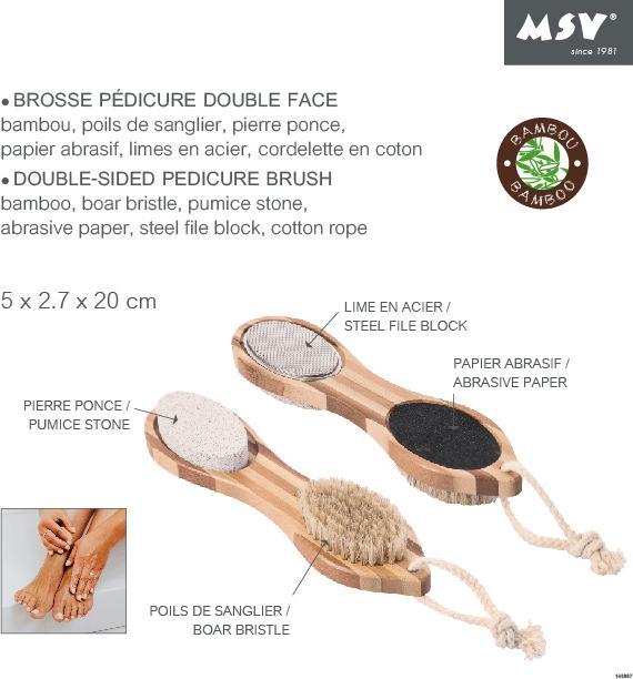 Image du produit spirella Brosse 4-En-1 Pour Les Pieds En Bambou Beige - Brosse Corps