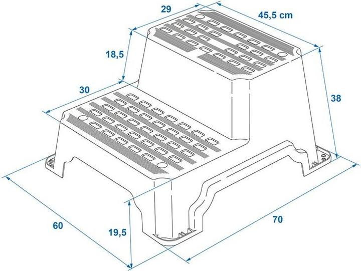 Actual product image ProPlus Double step plastic