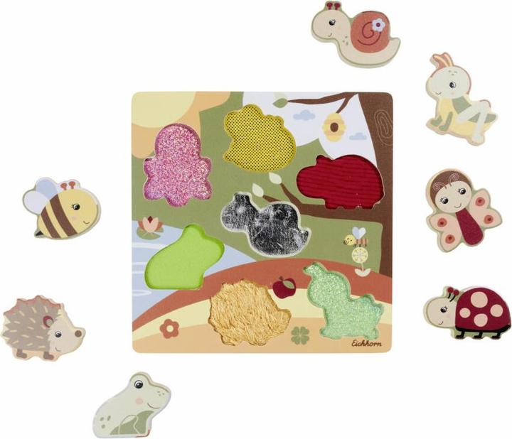 Produktbild Eichhorn Fühlpuzzle mit Stoff (8 Teile)