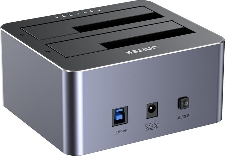 Produktbild Unitek Y-3026GY01-EU Disk Clone Station 2 x SATA 2 5 /3 5 USB 5Gbps