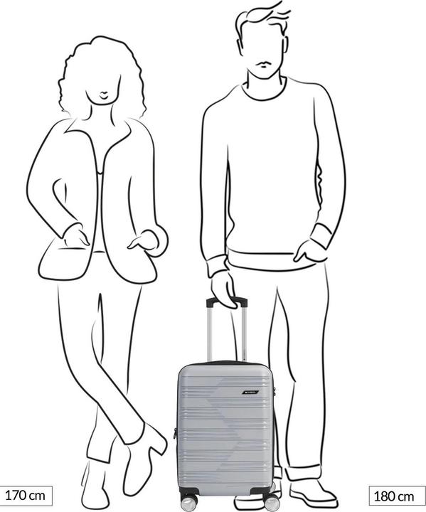 Produktbild Gabol Uyiko 4 Rollen Kabinentrolley 54 cm mit Dehnfalte (38 l)