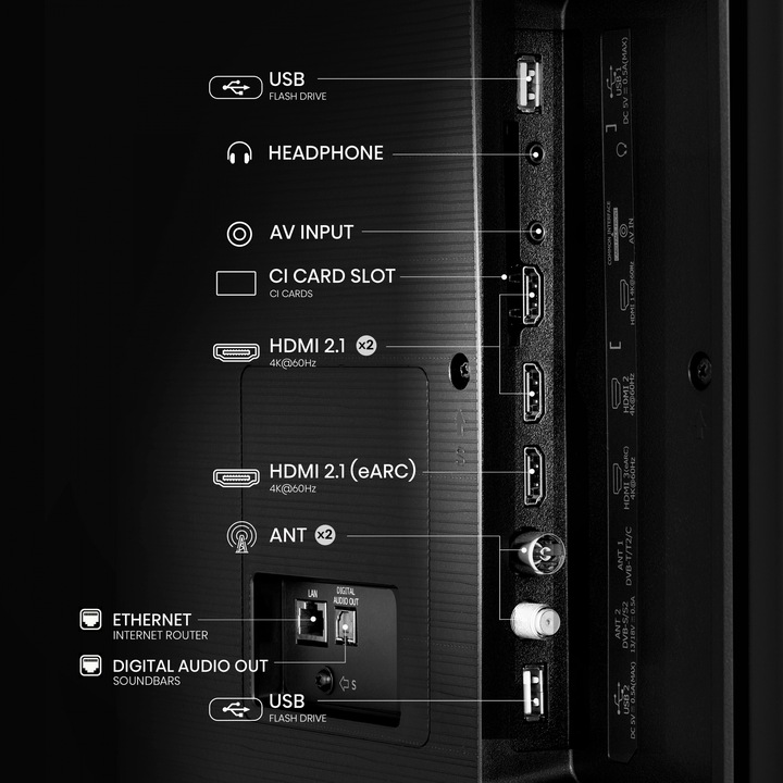 Actual product image Hisense TV 65A6N (65", LED, 4K, 2024)