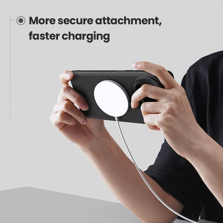 Actual product image OnePlus Back panel cover - Nillkin Super Frosted PRO Magnetic Back Cover for 13 Black (OnePlus 13)