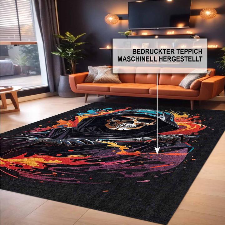 Actual product image Bamyum Power Bedruckter Gaming Teppich Chenille-Druck Maschinell Hergestellt 120 x 180 cm (120 x 180 cm)