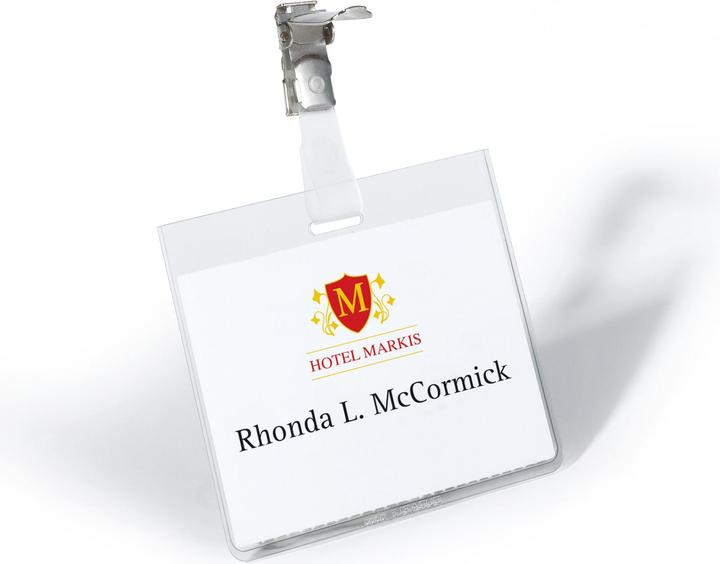 Immagine prodotto Durable Clip per cartellino con nome 90 x 60 mm