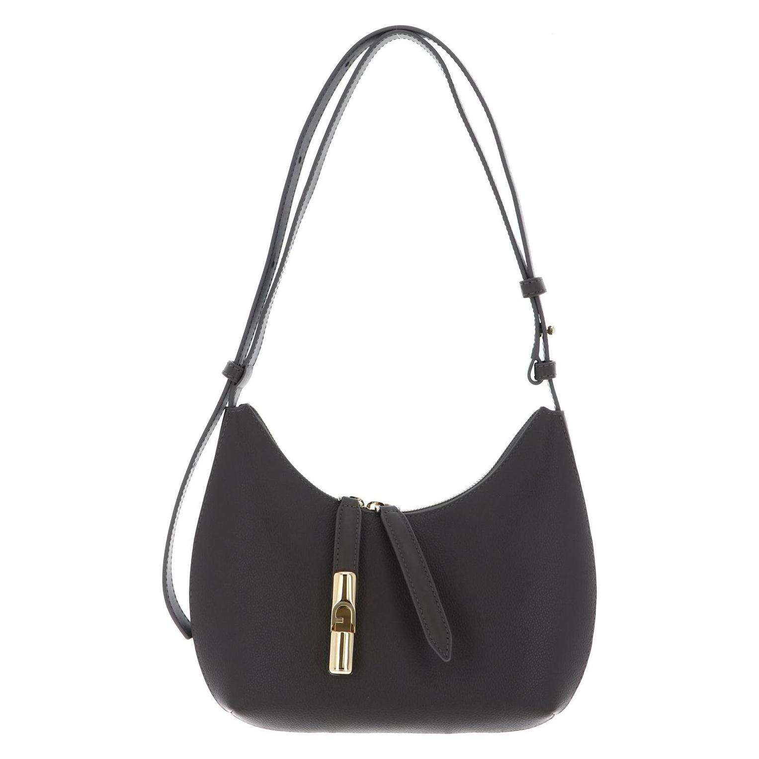 Furla, Damen, Handtasche, Goccia Shoulder Bag, Grau