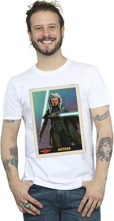 Actual product image Star Wars Mens The Mandalorian Ahsoka T-Shirt (4XL)