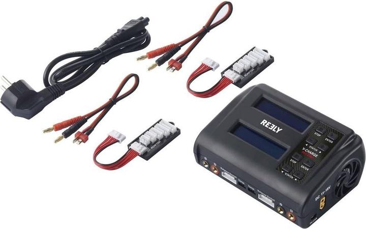 Produktbild Reely V-Charge 200 Duo Modellbau-Ladegerät 10 A LiIon, LiPo, LiFePO, LiHV, NiCd
