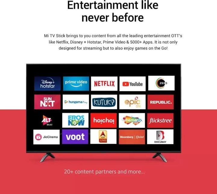 Productafbeelding Xiaomi Mi TV Stick EU (8 GB, Android 9.0 (Pie))