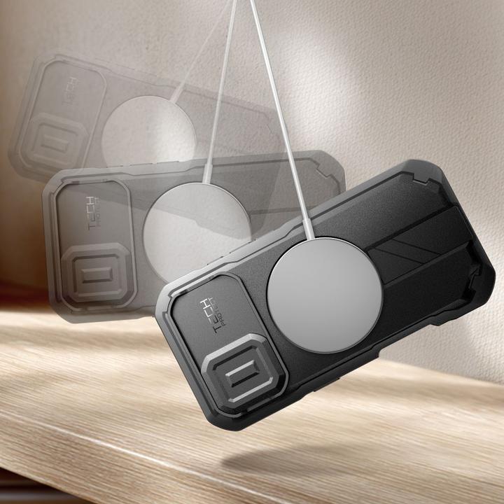 Immagine prodotto Tech-Protect Kevlar MagSafe Hülle für iPhone 17 - Schwarz (Apple iPhone 17)