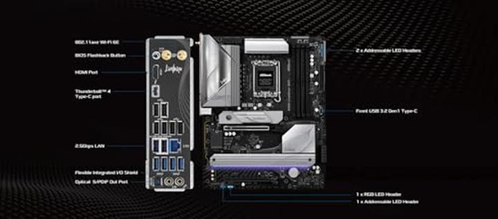 Productafbeelding AsRock B860 LiveMixer WiFi DDR5 Intel S kleinhandel (LGA 1851, Intel B860, ATX)