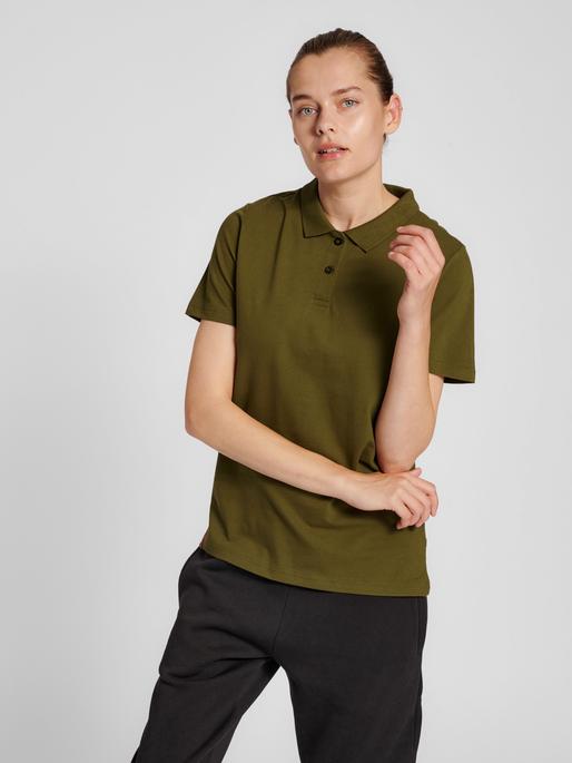 Actual product image hummel Red Stretch Polo Woman (L)