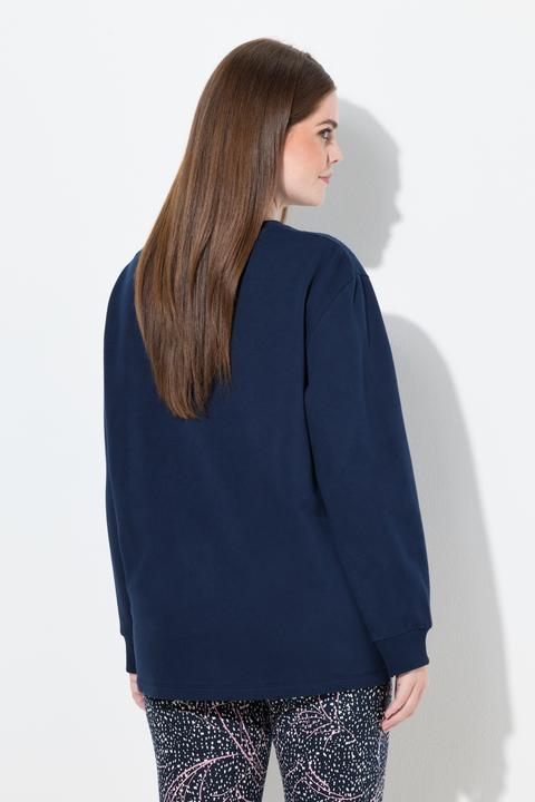 Produktbild Ulla Popken Sweatshirt, Lockstickerei, Rundhals, Langarm (60)