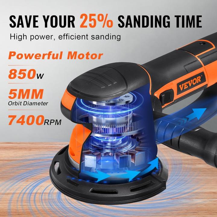 Actual product image Vevor Random Orbital Sander (Eccentric grinder)