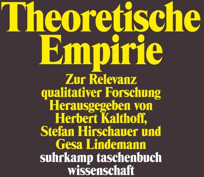 Produktbild Theoretische Empirie (Deutsch, Gesa Lindemann, Herbert Kalthoff, Stefan Hirschauer, 2008)