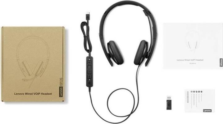 Produktbild Lenovo Audio bo Wired Voip Hs Teams (Kabelgebunden, USB-C, Microsoft Teams)