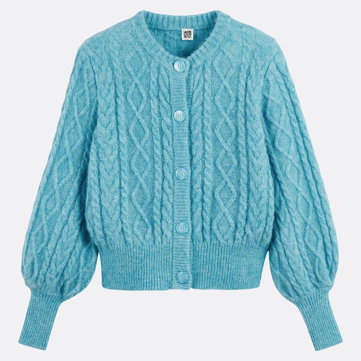Produktbild La Redoute Collections Zopf-Strickjacke (XXL)