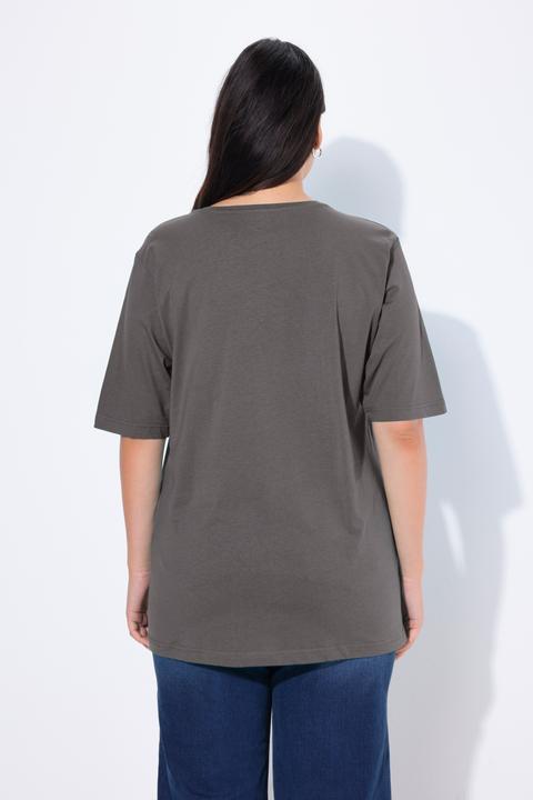 Produktbild Ulla Popken T-Shirt, Rundhalsausschnitt, Relaxed, Halbarm (54)