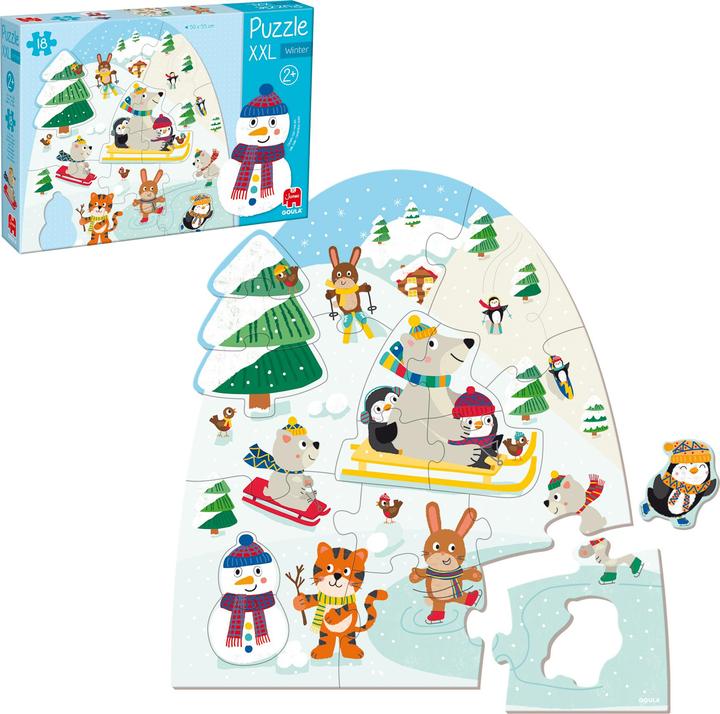 Actual product image Goula Puzzle XXL Winter (18 pieces)