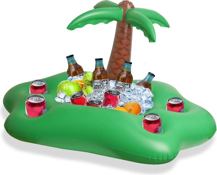 Actual product image Splash & Fun Inflatable pool cup holder palm tree