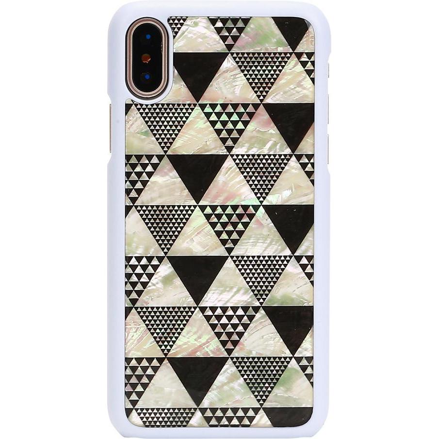 Ikins Custodia per smartphone iPhone XS/S bianco piramide (Apple iPhone XS), Cover smartphone, Bianco