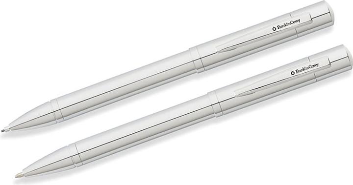 Actual product image Cross Writing instrument set Greenwich biros + mechanical pencil 0.9mm polished chrome (Bright chrome, 1 x)