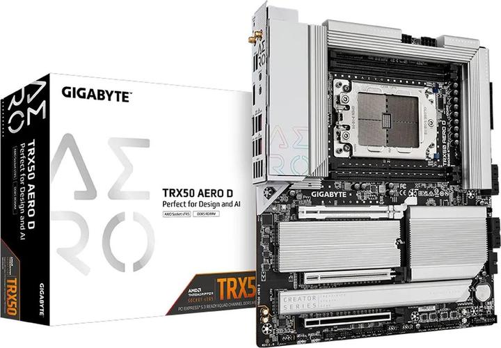Image du produit Gigabyte MB Gbt Amd Trx50 Aero D (sTR5, AMD TRX50, E-ATX)