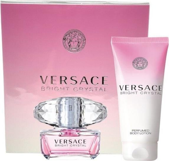 Actual product image Versace Bright Crystal set toilet water spray 50ml + body lotion 100ml (Eau de toilette, 100 ml)