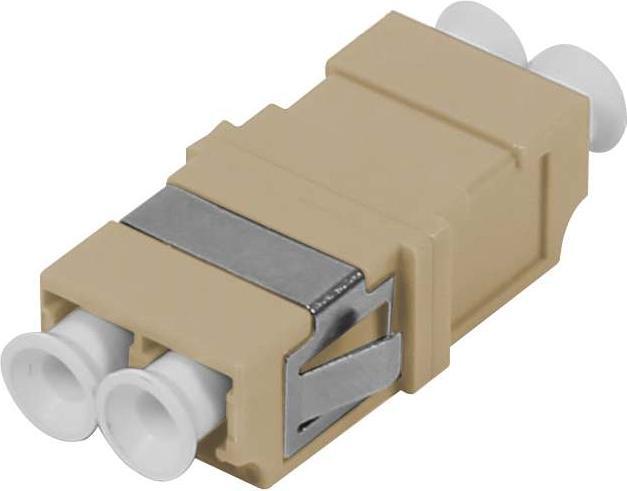 Actual product image Synergy 21 Fibre optic coupling LC-socket/LC-socket 50/125u multimode duplex PVC beige without