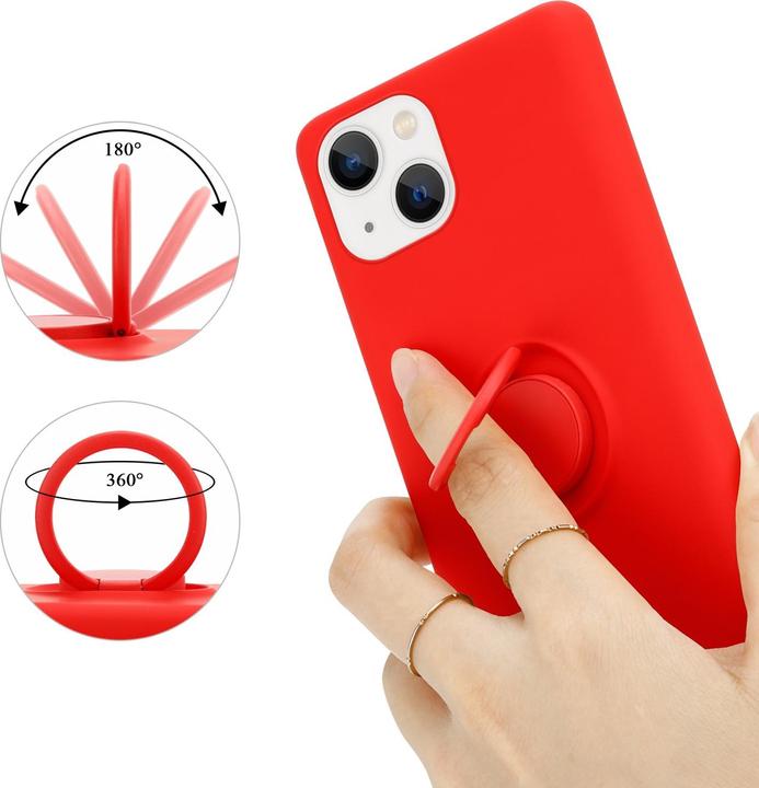 Produktbild Cadorabo Hülle für Apple iPhone 14 im TPU Liquid Ring Silicone Case Style (Apple iPhone 14)