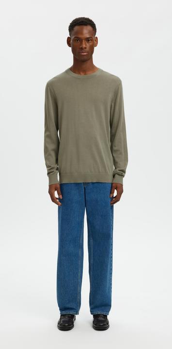 Actual product image Selected Slhtray Ls Knit Merino Crew Neck Noos (M)