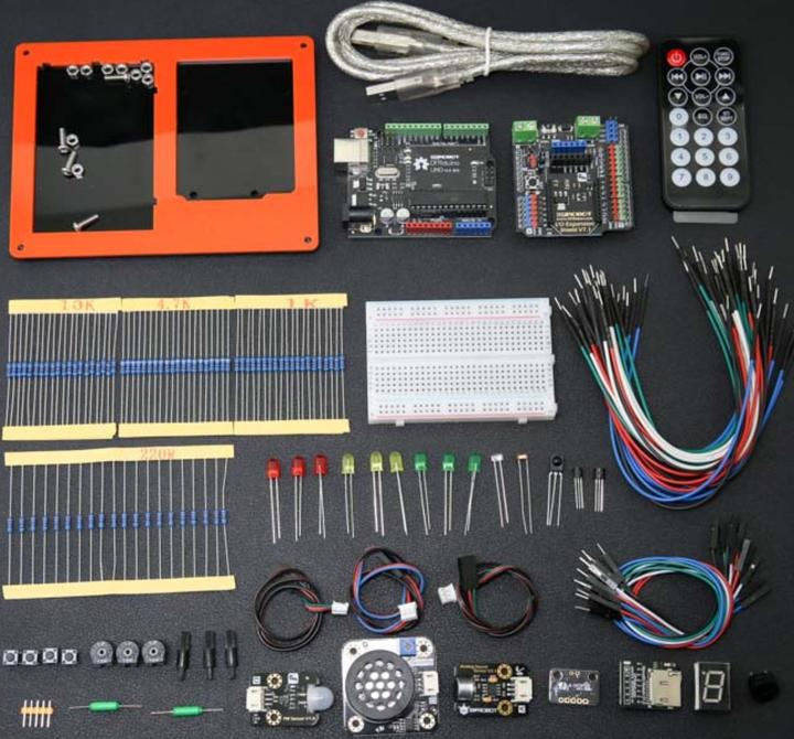 Actual product image DFRobot Gravity: Arduino Zero to Hero Kit