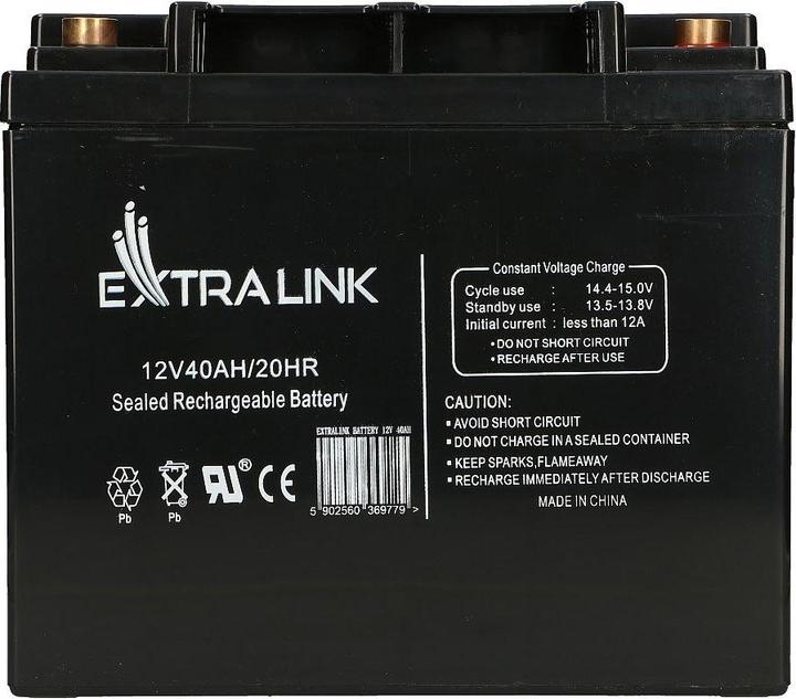 Actual product image Extralink AGM 12V 40AH battery (12 V)