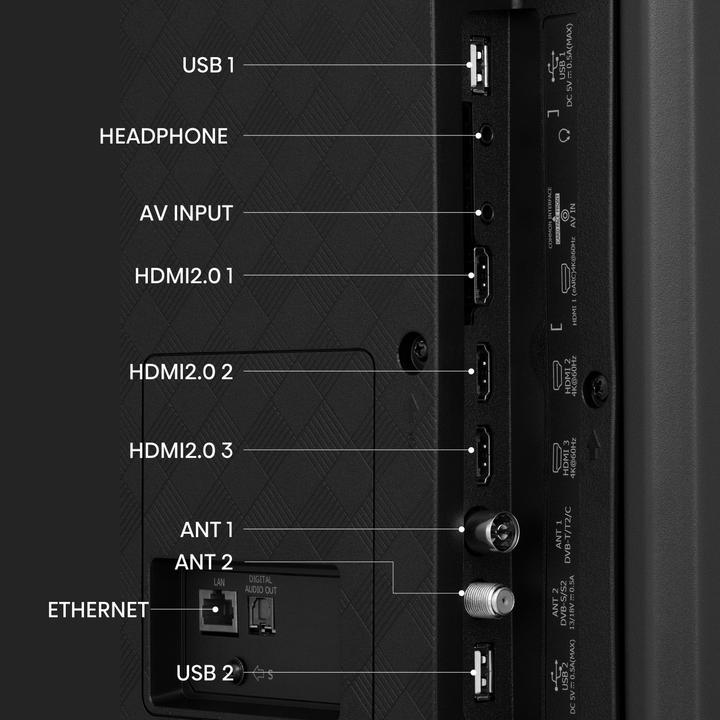 Actual product image Hisense TV 43A7KQ (43", A7K, QLED, UHD, 2023)