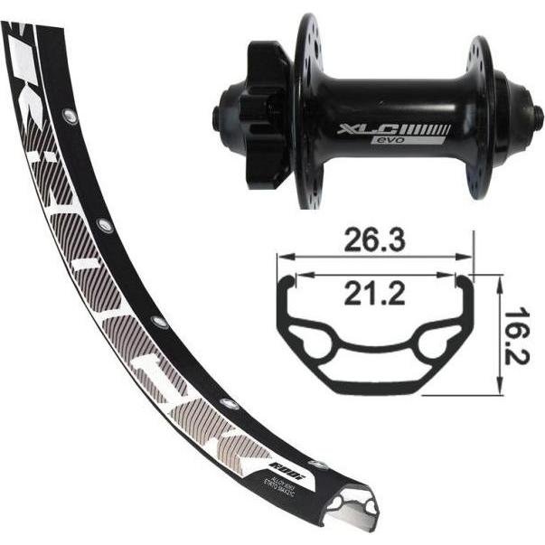Thumbnail - XLC, Laufräder, (Vorderrad, 27.5")