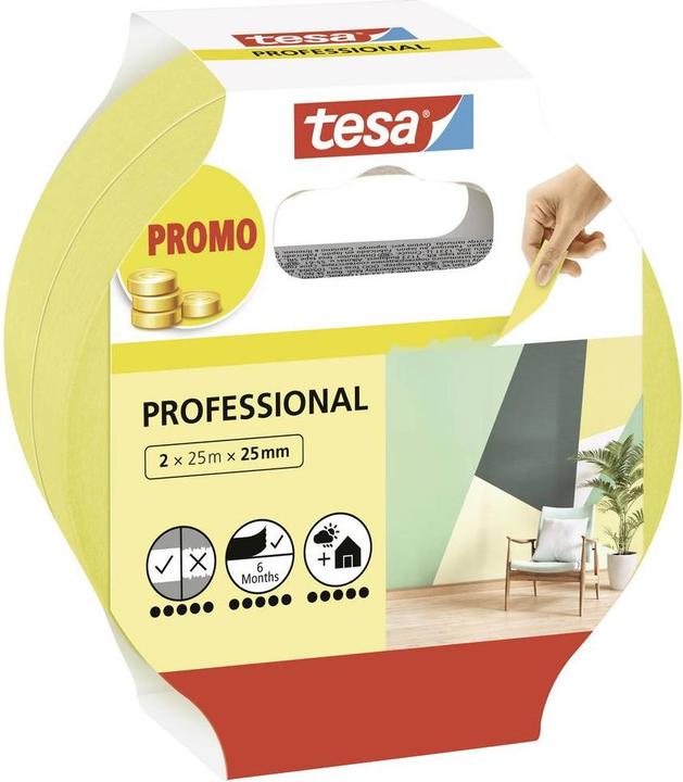 tesa 2x PROFESSIONAL painter's tape (25 mm)